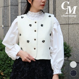 背心外套/马甲 Design 新商品 2025年 花朵 立即发货