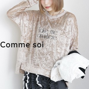 再入荷■comme soi（コムソワ）■ロゴベロアカットソー 2025新作　2025AW