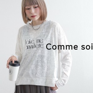 再入荷■comme soi（コムソワ）■ロゴベロア長袖カットソー 2025新作　2025AW