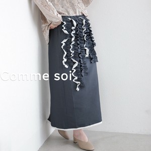 ■comme soi（コムソワ）■フリルスカート 2025新作