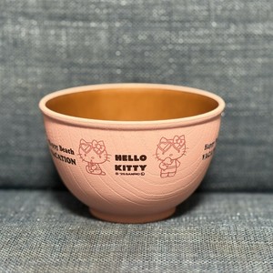 【大人気★】HELLO KITTY　木目ﾎﾞｳﾙS【サンリオ日焼けシリーズ】