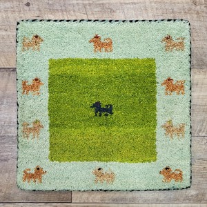 ギャッベ　チェアパッド　40x40cm　ウール　シートクッション　マット　座布団　ギャベ