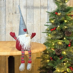 【予約販売：新商品】【2025年クリスマス】ファブリックサンタスタンド/北欧トムテ