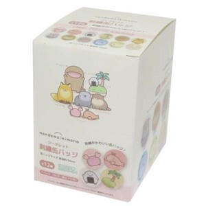 なんでもいきもの シークレット刺繍缶バッジ 全12種 12個入セット