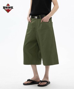 【HOOK -select-】バギーシルエットワイドショートパンツ メンズ レディース ハーフパンツ ボトムス ズボン