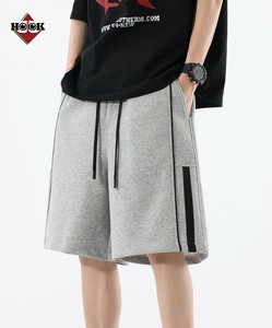 【HOOK -select-】サイドラインスウェットショートパンツ ボトムス メンズ レディース ズボン ハーフパンツ