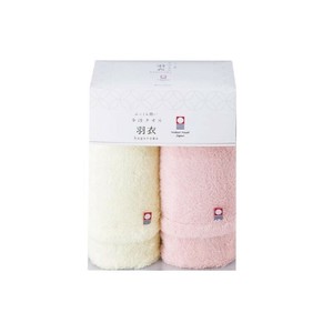 今治タオル 羽衣 ふっくら軽いフェイスタオル2枚セット　ピンク・HGA-240PK・6079-045