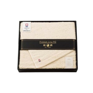 今治タオル プレミアムロングパイル 大判バスタオル PLP-500　アイボリー・6077-047