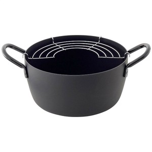 燕三 共柄深型天ぷら鍋22cm(網付) EM-039 3340-370