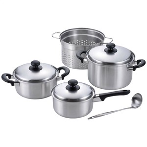 燕三 片手鍋18cm&両手鍋20cm&パスタポット22c EM-022 3540-232