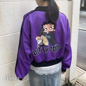 Blouson Jacket betty boop Track Jacket Short Length