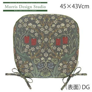 【2025年秋冬新柄】Morris Design Studio 背当てクッションカバー ブラックソーン  45×43cm LN1748
