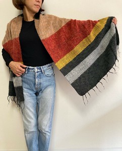 新入荷★手織りのアシンメトリーショール ・ストール大判