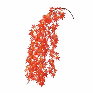 秋装飾品　紅葉シダレ　長さ190cm（造花）2本