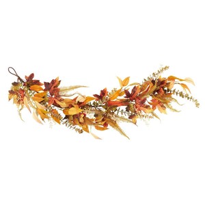 秋装飾品　オータムリーフガーランド　長さ120cm（造花）