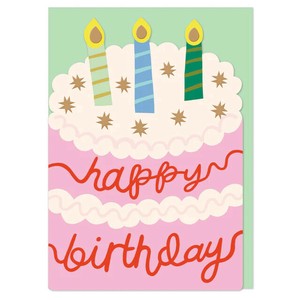ラズベリーブロッサム グリーティングカード　Happy Birthday Cake【イギリス製】