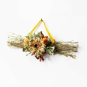 リボンスワッグハロウィンアレンジ H15×W40×D10cm/店舗装飾・イベント用品