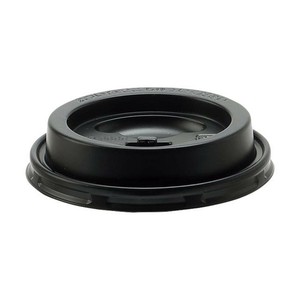 サンナップ　エンボスカップ蓋　リフトアップタイプ　黒　210ml用(50個入)　XKTB001