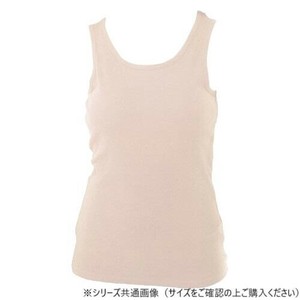 グローバル・ジャパン コットン100%パット付きタンクトップ L-LL ナチュラルベージュ