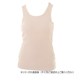 グローバル・ジャパン コットン100%パット付きタンクトップ LL-3L ナチュラルベージュ