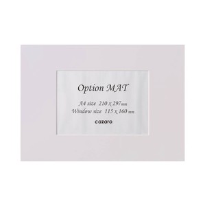 カザロ オプションマット 四角A A4/2L ライトラベンダー 36V001P0105