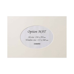 カザロ オプションマット 楕円A A4/2L ゆき 36V002P0101