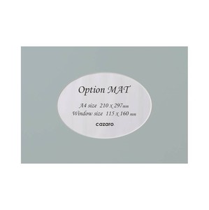 カザロ オプションマット 楕円A A4/2L ライトグレー 36V002P0108