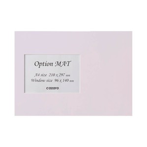 カザロ オプションマット 四角B A4/KG ライトラベンダー 36V003P0105