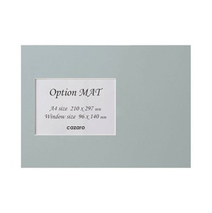 カザロ オプションマット 四角B A4/KG ライトグレー 36V003P0108