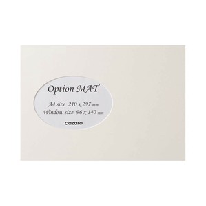カザロ オプションマット 楕円B A4/KG ゆき 36V004P0101