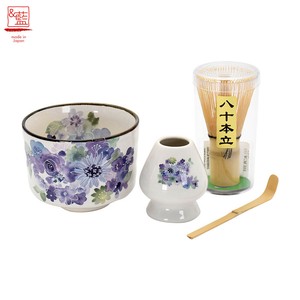 美浓烧 日本茶杯 陶器 陶瓷 餐具 日式餐具 礼盒/礼品套装 4件每组 日本制造