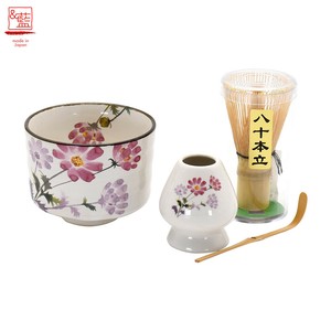 美浓烧 日本茶杯 陶器 陶瓷 餐具 日式餐具 宇宙 礼盒/礼品套装 4件每组 日本制造