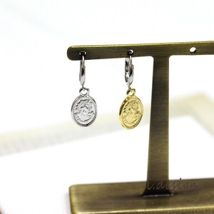 Pierced Earringss Antique coin