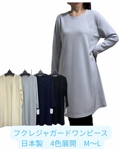 Casual Dress Cut-and-sew 4-colors Made in Japan