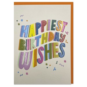 ラズベリーブロッサム グリーティングカード　Happiest Birthday Wishes【イギリス製】