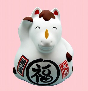 Banko ware Animal Ornament White Noon Made in Japan