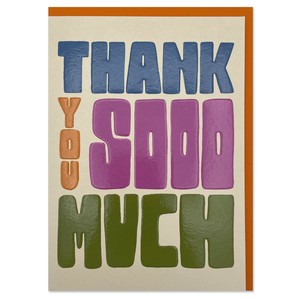 ラズベリーブロッサム グリーティングカード　Thank you sooo much【イギリス製】