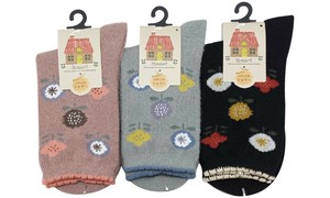 【秋冬新作】婦人花柄シャギークルー