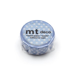 【カモ井加工紙】mt 1P ドット・ライトブルーパープル  / マスキングテープ
