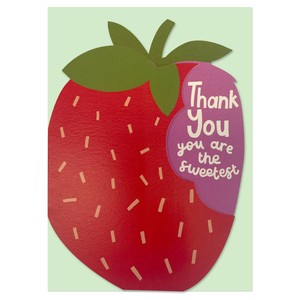 ラズベリーブロッサム グリーティングカード　Thank you. You are sweetest【イギリス製】