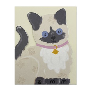 ラズベリーブロッサム ミニグリーティングカード　Siamese Kitten【イギリス製】