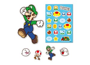 スーパーマリオ　デコレーションステッカー（ルイージ）