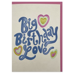 ラズベリーブロッサム グリーティングカード　 Big Birthday love【イギリス製】