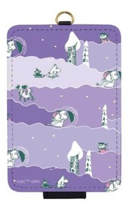 ムーミン  SNOWY WAY HOME ICカードケースパープル MMN-276PU