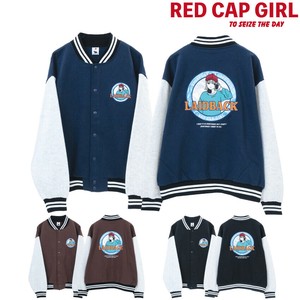 夹克/短款夹克 刺绣 棒球夹克 RED CAP GIRL