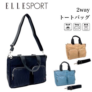 エルスポーツ 2WAY トートバッグ/軽量/はっ水/ヒートエンボス/ショルダーバッグ/ミニトート
