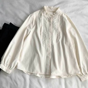 シャツ 長袖   レジャー  秋  無地   ゆったり 快適 レディース ファッション   WCMA644