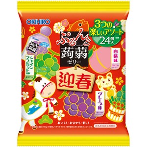 「予約販売品：9月12日AM締め】年末年始ぷるんと蒟蒻ゼリーパウチ　シャインマスカット＋グレープ＋白桃