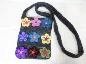 托特包 花朵 单肩包 毛毡