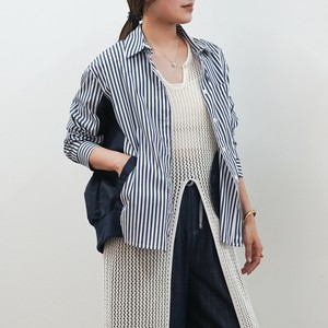 衬衫 切换 口袋 新商品 2025年 羽织 立即发货 竖纹